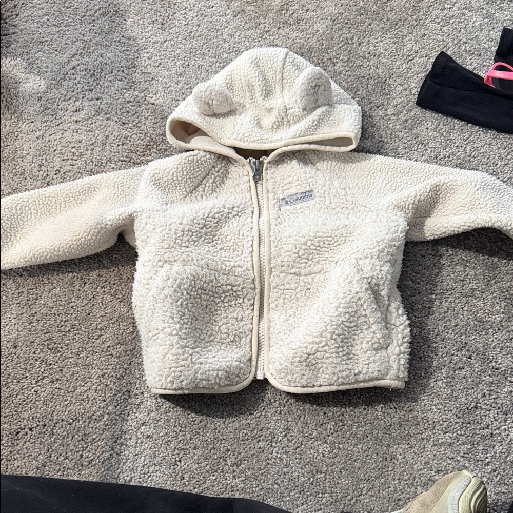Columbia Kids Off-White Fleece Jacket